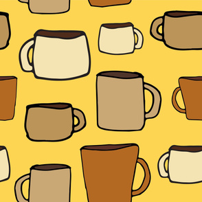 Large Mugs Yellow