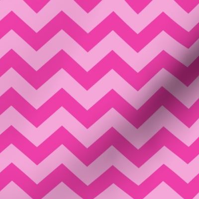 Chevron Pattern - Flirty Magenta and Lavender Rose