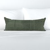 Olive Green Mudcloth Weaving Lines - jumbo 