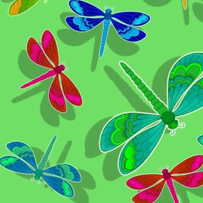 Green Dragonfly Bunch