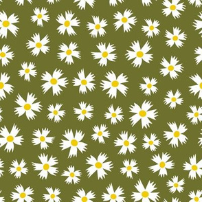 Ditsy Floral Large on Sage Green