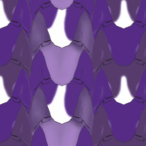 Attentive dog ears - violet purples