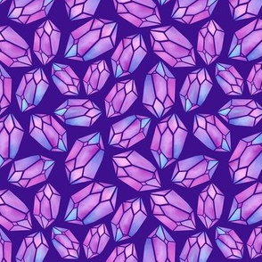 Purple Crystals // Small // Dark