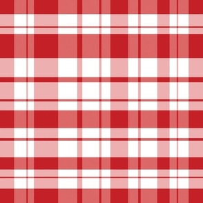 Candy cane plaid red, white, cottage, holiday, christmas