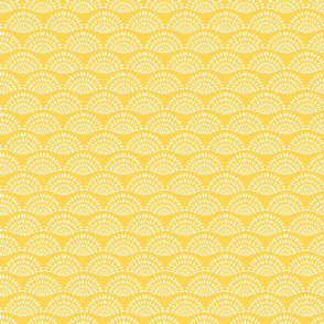 Petal Scallop sunshine yellow by Jac Slade