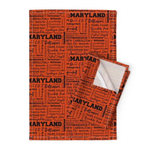 Maryland cities, orange (with Bethesda, 8-inch repeat)