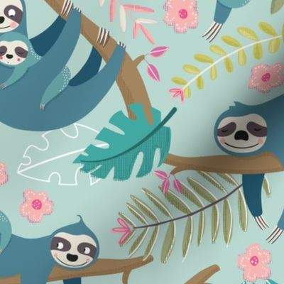 Sloth families in mint