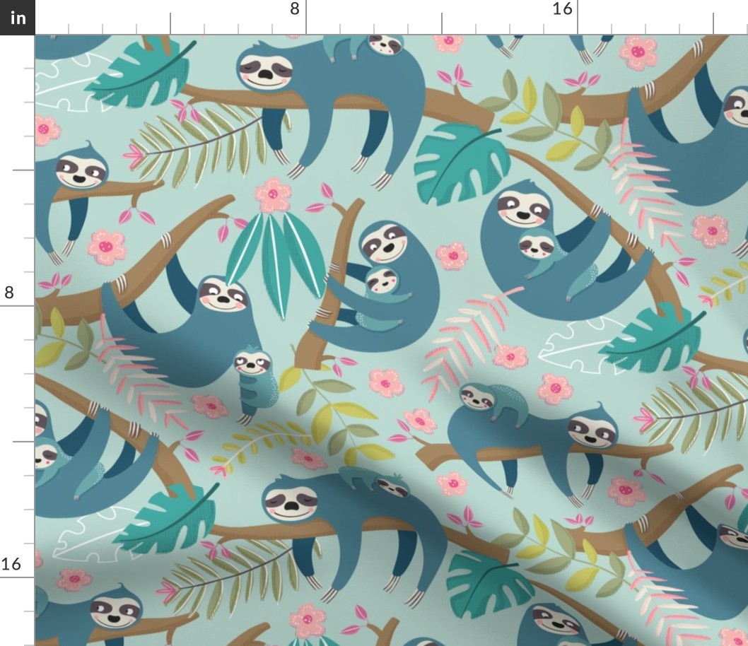 Sloth families in mint