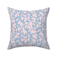 Light pink birch leaves on light blue | small | colorofmagic