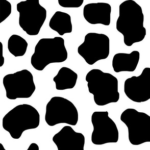 Cow hide - black and white