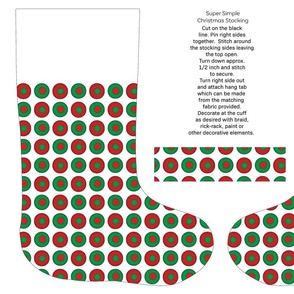 olives cut and sew stocking