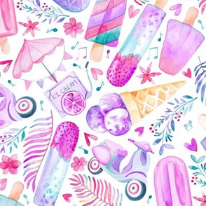 Day Dreams and Ice Creams in Shades of Purple