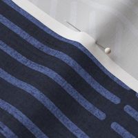 Indigo Blue Mudcloth Weaving Lines - jumbo