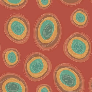 Eye of the Storm Abstract-Tandoori-Distant Dunes Palette