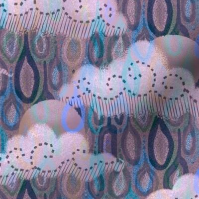 Rain Clouds in Periwinkle