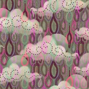 Rain clouds in Magenta