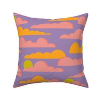 sunset clouds on lavender