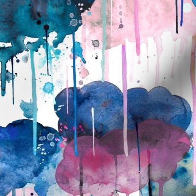 Watercolor storm Weather fantasy