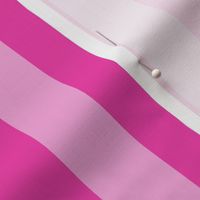 Large Vertical Awning Stripe Pattern - Flirty Magenta and Lavender Rose