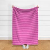 Horizontal Awning Stripe Pattern - Flirty Magenta and Lavender Rose