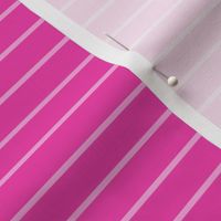 Horizontal Pin Stripe Pattern - Flirty Magenta and Lavender Rose