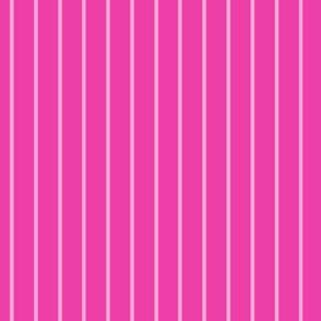 Vertical Pin Stripe Pattern - Flirty Magenta and Lavender Rose