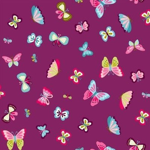 butterflies - purple
