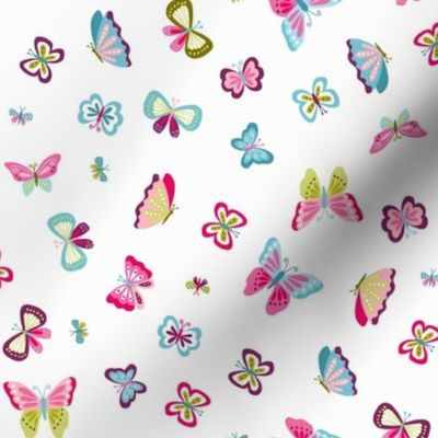 Butterflies - white
