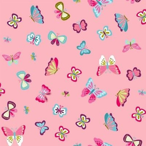 Butterflies - pink