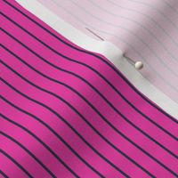 Small Vertical Pin Stripe Pattern - Flirty Magenta and Medium Charcoal