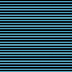 Small Horizontal Bengal Stripe Pattern - Blueberry Sorbet and Black