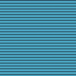 Small Horizontal Pin Stripe Pattern - Blueberry Sorbet and Black