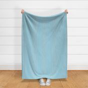 Vertical Awning Stripe Pattern - Blueberry Sorbet and White