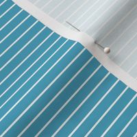 Small Horizontal Pin Stripe Pattern - Blueberry Sorbet and White