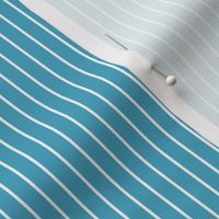 Small Vertical Pin Stripe Pattern - Blueberry Sorbet and White