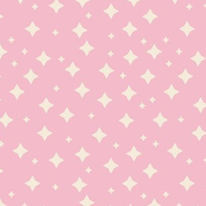Retro Stars coordinate Cotton candy Pink Small