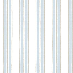 Erin Tan Blue on White Anderson Stripe