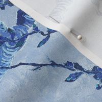 Almond Blossoms ~ Van Gogh ~ Brushed Blue and White  ~ Large