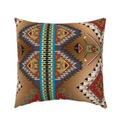 Zia Feathers Twin Panel Native American Navajo Style Double Panel