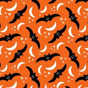 bat skies in orange