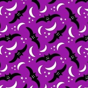 bat skies in purple