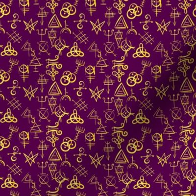 Witchcraft and magic bright colorfull seamless pattern design