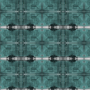 Linear Illusions in Teal_4x3