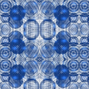 Lines & Circles & Swirls, Oh My! in Blue_8x6