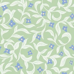 Floral Twist sage green by Jac Slade