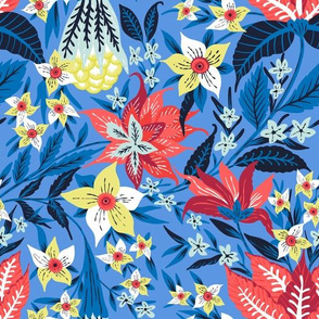 Boho Chintz Blue by Jac Slade