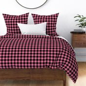 Carnation Pink Buffalo Check Plaid