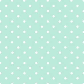 Polka Dots Spots Green pastel