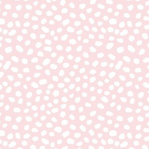 Baby Pink painted polka dots by Jac Slade
