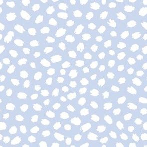 Cornflower blue painted polka dots by Jac Slade
